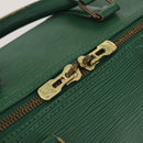 LOUIS VUITTON Epi Keepall 50 Boston Bag Green M42964 LV Auth 201319-10