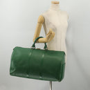 LOUIS VUITTON Epi Keepall 50 Boston Bag Green M42964 LV Auth 201319-21