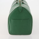 LOUIS VUITTON Epi Keepall 50 Boston Bag Green M42964 LV Auth 201319-3