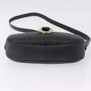 Christian Dior Trotter Shoulder Bag PVC Leather Black Gold Tone Auth 201320-6
