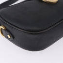 Christian Dior Trotter Shoulder Bag PVC Leather Black Gold Tone Auth 201320-16