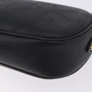Christian Dior Trotter Shoulder Bag PVC Leather Black Gold Tone Auth 201320-19