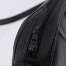 Christian Dior Trotter Shoulder Bag PVC Leather Black Gold Tone Auth 201320-10