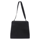 Salvatore Ferragamo Gancini Shoulder Bag Leather Black Gold Tone Auth 201321-3