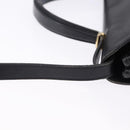 Christian Dior Hand Bag Leather 2way Black Gold Tone Auth 201324-13