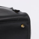 Christian Dior Hand Bag Leather 2way Black Gold Tone Auth 201324-15