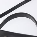 Christian Dior Hand Bag Leather 2way Black Gold Tone Auth 201324-8