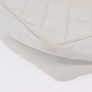 CHANEL Matelasse Chain Shoulder Bag Vinyl White Gold Tone CC Auth 201328-19