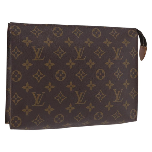LOUIS VUITTON Monogram Poche Toilette 26 Pouch M47542 LV Auth 201330A