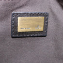 FENDI Zucca Canvas Chain Shoulder Bag Black Brown Auth 201338V-21