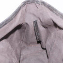 FENDI Zucca Canvas Chain Shoulder Bag Black Brown Auth 201338V-23