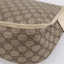GUCCI GG Supreme Shoulder Bag PVC Beige Silver 201732 Auth 201340-17