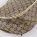 GUCCI GG Supreme Shoulder Bag PVC Beige Silver 201732 Auth 201340-18