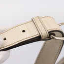 GUCCI GG Supreme Shoulder Bag PVC Beige Silver 201732 Auth 201340-9