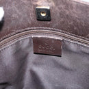 GUCCI GG Canvas Shoulder Bag Brown Gold 91762 Auth 201343-19