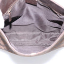 GUCCI GG Canvas Shoulder Bag Brown Gold 91762 Auth 201343-20