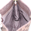 GUCCI GG Canvas Shoulder Bag Brown Gold 91762 Auth 201343-21