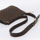 GUCCI GG Canvas Shoulder Bag Brown Gold 91762 Auth 201343-7