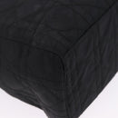 Christian Dior Lady Dior Canage Hand Bag Nylon Black Silver Auth 201347-15