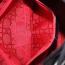 Christian Dior Lady Dior Canage Hand Bag Nylon Black Silver Auth 201347-26