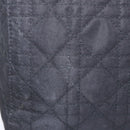 Christian Dior Lady Dior Canage Hand Bag Nylon Black Silver Auth 201347-3