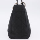 Christian Dior Lady Dior Canage Hand Bag Nylon Black Silver Auth 201347-5