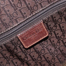 Christian Dior Straight Chic Hand Bag Canvas Beige Gold Auth 201348-19