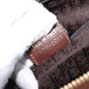 Christian Dior Straight Chic Hand Bag Canvas Beige Gold Auth 201348-25