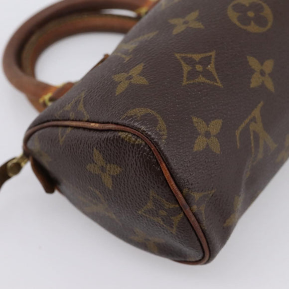 LOUIS VUITTON Monogram Mini Speedy Hand Bag M41534 LV Auth 201349