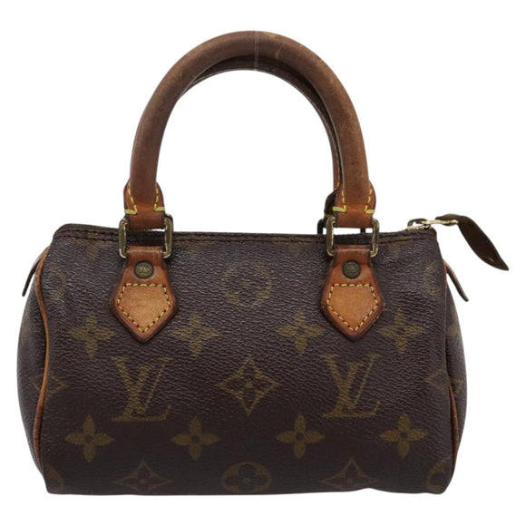LOUIS VUITTON Monogram Mini Speedy Hand Bag M41534 LV Auth 201349