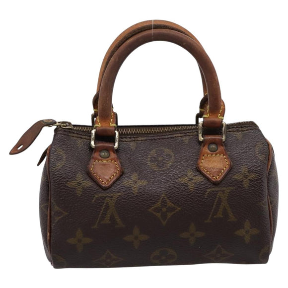 LOUIS VUITTON Monogram Mini Speedy Hand Bag M41534 LV Auth 201349