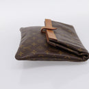 LOUIS VUITTON Monogram Pochette Priant Clutch Bag M51805 LV Auth 201350-4