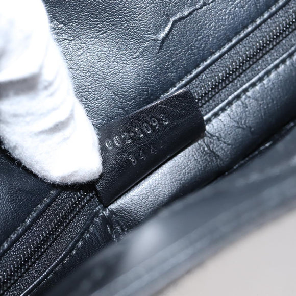 GUCCI GG Canvas Hand Bag Black Silver 002 1093 3444 Auth 201351