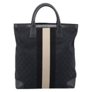 GUCCI GG Canvas Hand Bag Black Silver 002 1093 3444 Auth 201351-2