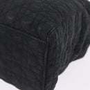 Christian Dior Lady Dior Canage Hand Bag Canvas Black Gold Auth 201352-22