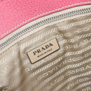 PRADA Tote Bag Canvas Ivory Silver Auth 201353V-22