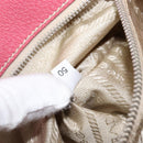 PRADA Tote Bag Canvas Ivory Silver Auth 201353V-11