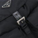 PRADA Backpack Nylon Black Silver Auth 201355-21