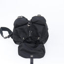 PRADA Backpack Nylon Black Silver Auth 201355-10