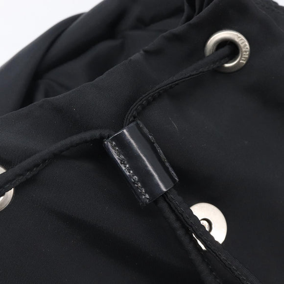 PRADA Backpack Nylon Black Silver Auth 201355