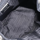 PRADA Backpack Nylon Black Silver Auth 201355-11