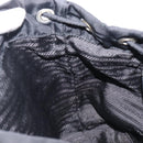 PRADA Backpack Nylon Black Silver Auth 201355-25