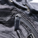 PRADA Backpack Nylon Black Silver Auth 201355-26