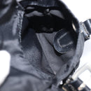 PRADA Backpack Nylon Black Silver Auth 201355-29
