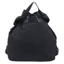 PRADA Backpack Nylon Black Silver Auth 201355-2