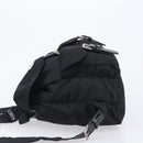 PRADA Backpack Nylon Black Silver Auth 201355-4