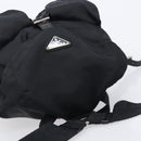 PRADA Backpack Nylon Black Silver Auth 201355-6
