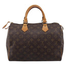 LOUIS VUITTON Monogram Speedy 30 Hand Bag M41526 LV Auth 201356-2