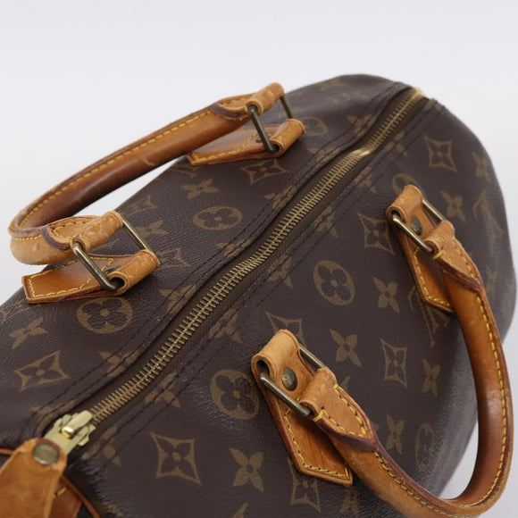 LOUIS VUITTON Monogram Speedy 30 Hand Bag M41526 LV Auth 201356
