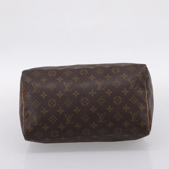 LOUIS VUITTON Monogram Speedy 30 Hand Bag M41526 LV Auth 201356